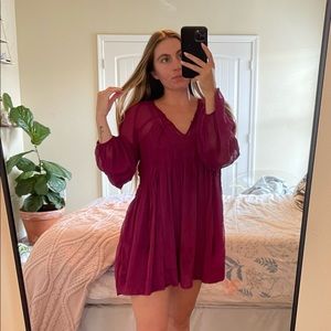 Free People Flowy Mini Dress